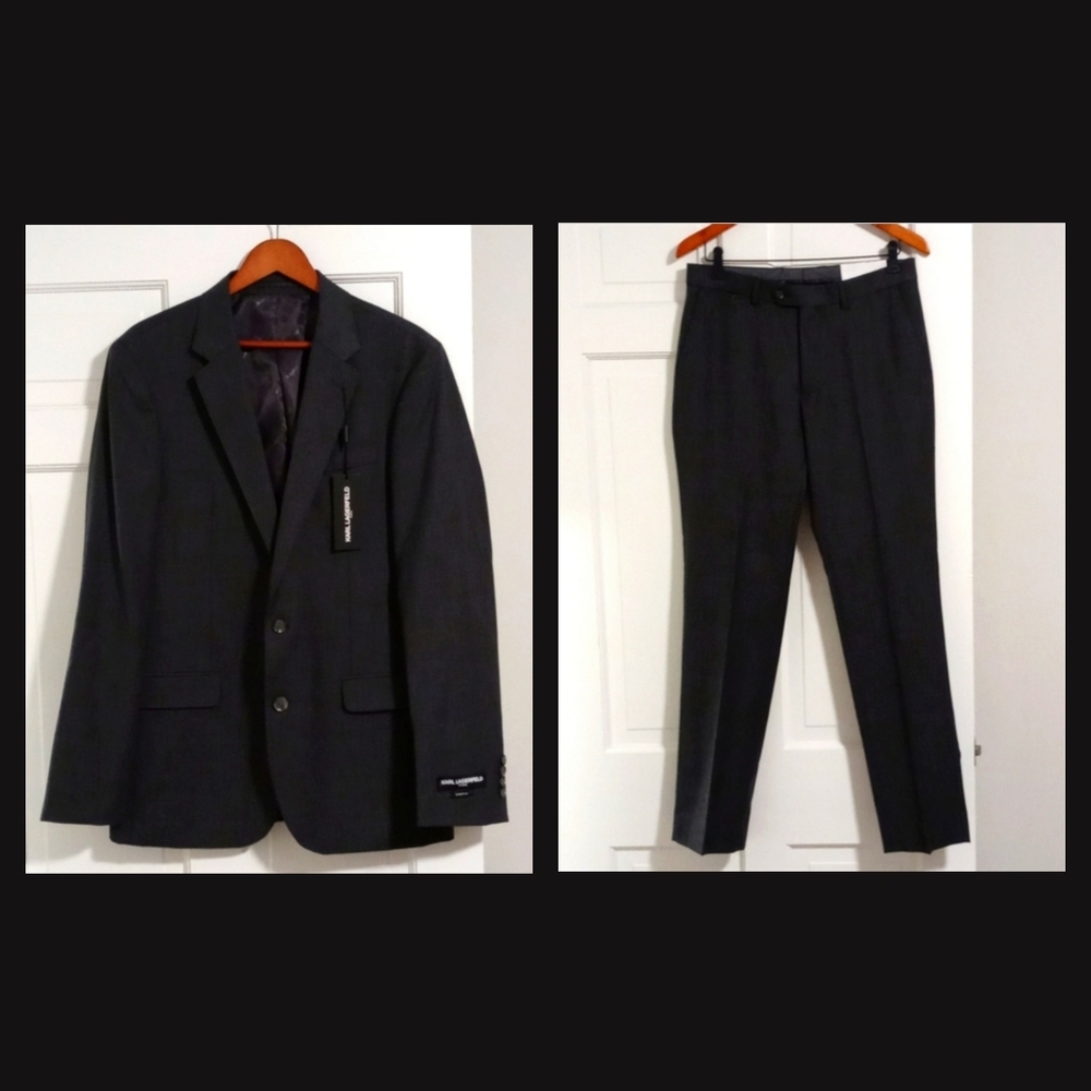 🆕 🖤Karl Lagerfeld🖤 - 2-Piece Grey Suit